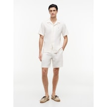 Tommy Hilfiger Dover 8 Po Sorona Lınen 2/2 Erkek Sarı Şort - Mw0mw44353