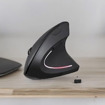 Dikey Ergonomik Kablosuz Mouse Sessiz Tıklama, Bilek Dostu Tasarım, 2.4g Usb Alıcılı, Ayarlanabilir Dpı, Bilgisayar Ve Laptop Uyumlu Ergonomik Mouse