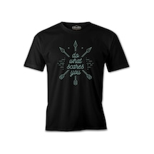 Boho Text And Arrows Siyah Erkek Tshirt 001