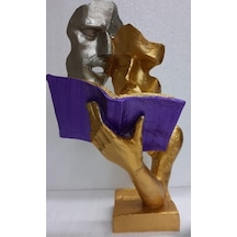 Kitap Okuyan Çift Heykel Biblo (505605218)