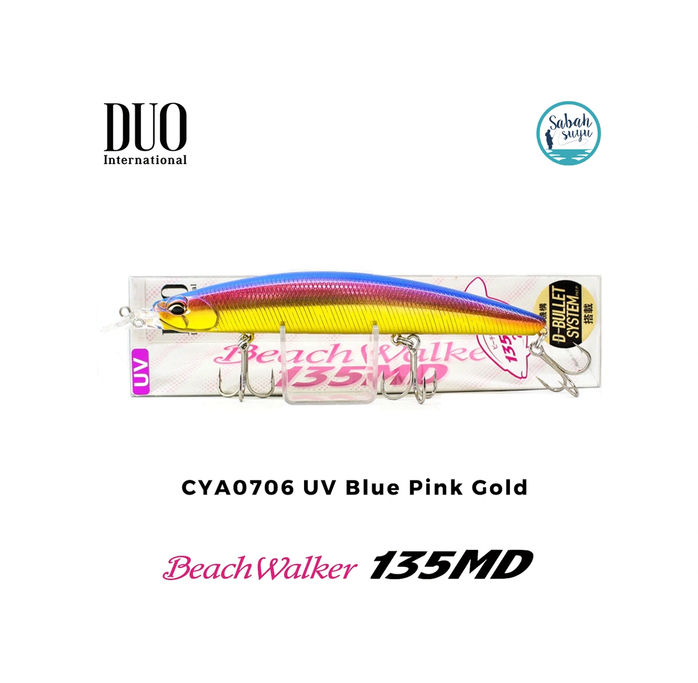 Duo Beach Walker 135md Cya0706 Uv Blue Pink Gold Maket Balık