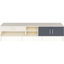 Arges Tv Ünitesi 2 Raflı Tek Çekmeceli 2 Kapaklı 220x30x51 Aytaşı-antrasit/aytaşı Antrasıt/aytası - Aytası
