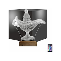 Luvivia Alaaddin Sihirli Lamba 3d Lamba - Masa Gece Lambası Şeffaf