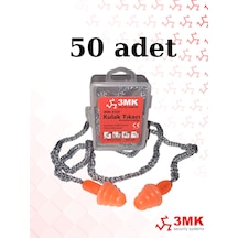3mk-kt24 Çam Tipi Kordonlu Kulak Tıkacı 50 Adet