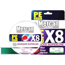PE Braıd X8 300 M. 1X1 Yeşil Makara Misina