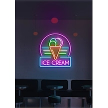 Twins Led Ice Cream Yazılı Ve Şekilli Neon Tabela Çok Renkli Model:model:40713366 Çok Renkli