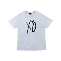The Weeknd Starboy Baskılı Unisex %100 Pamuk Beyaz T-shirt Beyaz