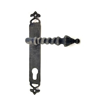 Hubrendy Çer Antika Tarz Dekoratif Pirinç Burma Banyo Kapı Kolu - 247x35 Mm, Oksit