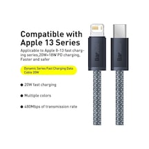 Pazly 20w Hızlı Şarj Baseus Cald000016 Dynamic Serisi Usb-c / Type-c 8 Pin Kablo, 1m