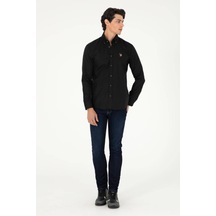 U.S. Polo Assn. U.s. Polo Assn. Uzun Kollu %100 Pamuk Basic Gömlek 1962279 Siyah