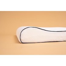 Balancefoam L-form Boyun Destekli Visco Yastık 10 Cm Dengeli Ergonomik Destek Açık Indigo