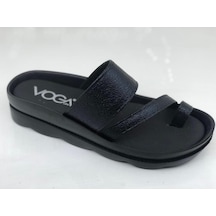 Voga 1740 Siyah Çatlak Comfort Casual Bayan Terlik 001