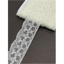 Karan Tuhafiye Dantel/kolberli Dantel / 2 Metre Boyunda / 6 Cm Eninde, Krem Genel