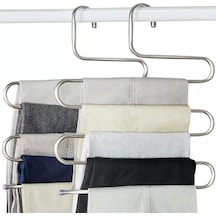 Pantalon Ve Eşarp Askılığı Metal 5 Katlı Metal Beyaz Tr Diğer