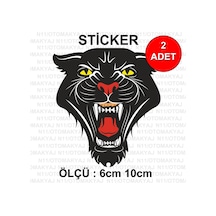 Kaplan Saldırgan - Araba Kask Motosiklet Laptop Taplet Sticker