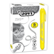 Jovi Twist Stick 5'li Sarı Yüz Boyama Kalemi