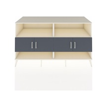 Kronos Konsol 4 Raflı 4 Kapaklı 176x59x99 Aytaşı-antrasit/aytaşı Aytaşı-antrasit/aytaşı