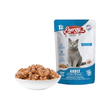 Energy Somonlu Pouch Konserve Yetişkin Kedi Maması 12 x 85 G