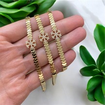Çgk Çiğdem Gürel Kuyumculuk Kartanesi V Form Altın Bileklik Gold Çgk Çiğdem Gürel Kuyumculuk Kartanesi V Form Altın Bileklik Gold