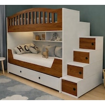 Monarch Yavrulu Mdf Fonksiyonel Merdivenli Ranza Cb 90 x 190 CM