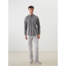 Lcwaıkıkı Classic Gri Standart Kalıp Gabardin Erkek Chino Pantolon
