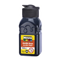 Nova Color Akrilik Boya Şişe 100 Cc Siyah Nc-2015