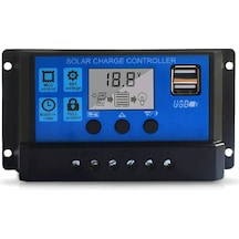 Xindoker 12v/24v Otomatik 100a Güneş Şarj Kontrol Cihazı, Usb Çıkışlı, Ayarlanabilir Deşarj Ve Şarj