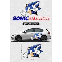 Kirpi Sonic Yan Gövde Kaplama Sticker Şoför - 829988537