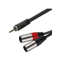 3.5Mm Stereo - 2xXlr Erkek 3 Mt - Roxtone Rx-K13603