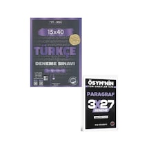 2027 Edebiyat Sokağı 2027 Tyt Türkçe 15 X 40 Deneme Sınavı+ Evp Akademi Paragraf