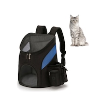 Cbtx Go Out Taşınabilir Katlanabilir Pet Kedi Ve Köpek Taşıma Sırt Çantası, Boyut: S Siyah Mavi