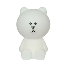 KidzALife Led Brown Bear Gece Lambası Medium 30 CM Beyaz
