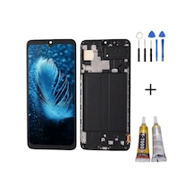Te Samsung Uyumlu A70s A707f Oled Çıtalı Lcd Ekran + Montaj Kiti