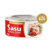 Sasu Kuru Domates Soslu Ton Balığı Bütün Dilim 24 x 160 G