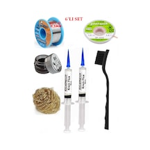 Lehimleme Seti 40 G 0,5 Mm Lehim Teli Cp-1515 Lehim Fitili Flux Lehim Toplama Tek Fırça Seti Tk201