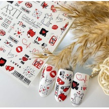 Stiker Arti 127 Love You - Aşk Teması Beyaz