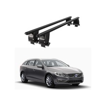 Royal Volvo V60 2010-2011 Uyumlu Siyah Kilitli Ara Atkı Port Bagaj Tavan Barı