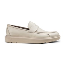 Deery Hakiki Deri Bej Rengi Comfort Erkek Loafer Bej (492271242) Bej