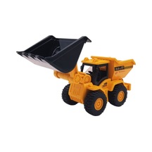 2'si 1 Arada Sürtmeli Damperli Kamyon Kazıcı Buldozer İnşaat Aracı Kırılmaz Kamyon Damperli Kamyon Oyuncak Araç