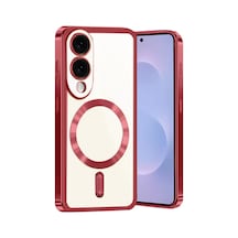 Samsung Galaxy S25 Uyumlu Edge Kross Magneticsafe Kapak - Kırmızı