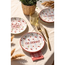 Keramika Cherry Ege Pasta Tabağı 20 Cm 4 Adet 23950-51 Çok Renkli