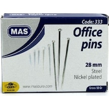 Mas 333 Toplu İğne 50 Gr. 28 Mm