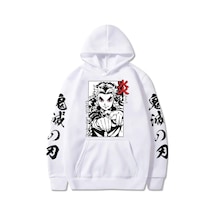 Anime Demon Slayer Rengoku Hoodie Mod43 14670 Beyaz Beyaz