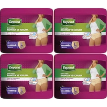 Depend Emici Külot Hasta Bezi Large Büyük Kadın 40 Adet 4pk 10 L