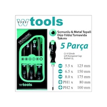 Weber Tools Tornavida Seti 5 Parça DüzYıldız Somunlu ve M