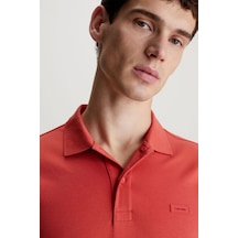 Calvin Klein Erkek Polo Yaka T-shirt Kırmızı