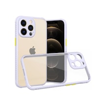 Apple iPhone Uyumlu 13 Pro Kılıf Miami Şeffaf Silikon - Lila Bzsxx00 1
