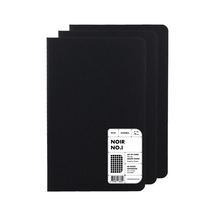 Inknotesbrand : Noir No. I 60 Sayfa Not Defteri - 3'lü Set - 9 X 14 Cm - Çizgisiz