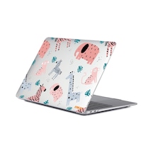 MacBook Pro 16" A2141 Hayvan Desenli Koruyucu Laptop Kılıfı Hayvanat Bahçesi/Stil 2