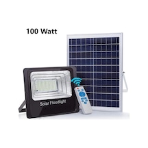 Ct-4648 100w Kumandalı Güneş Enerjili Solar Led Projektör Beyaz Işık 6500k